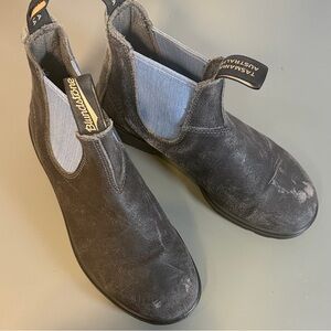 BLUNDSTONE GRAY SUEDE CHELSEA DENIM MENS 7.5 women’s 9.5